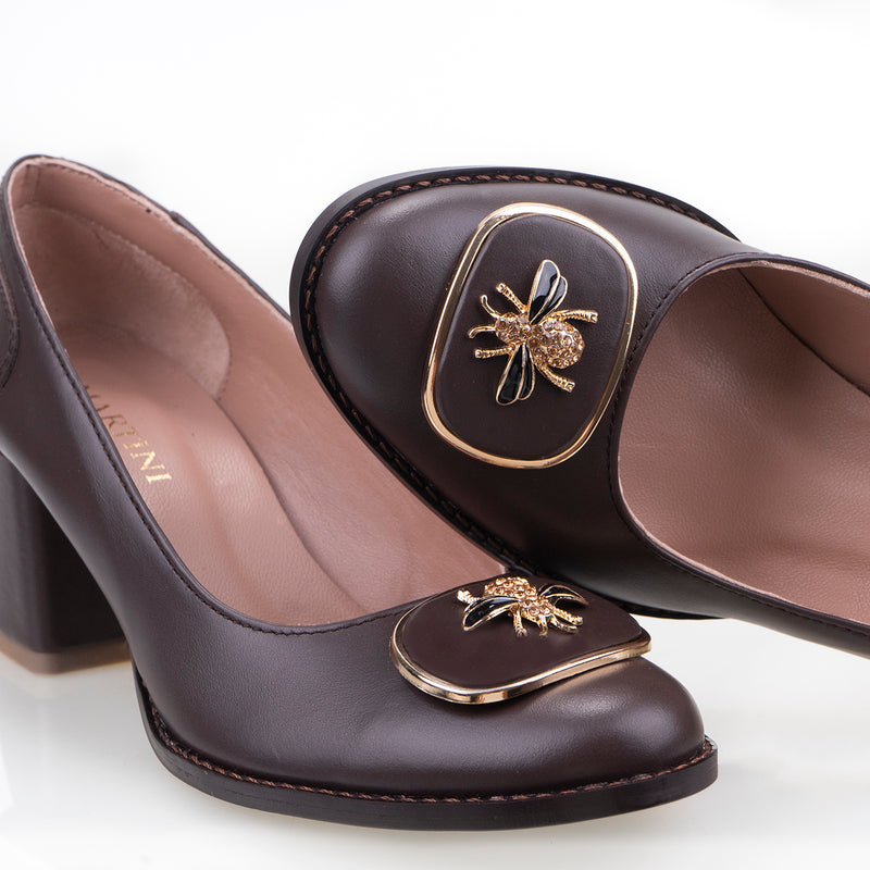 ELEGANT SHOES MAYA THE BEE BROWN